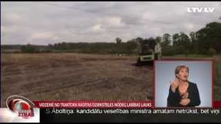 Vidzemē no traktora radītas dzirksteles nodeg labības lauks