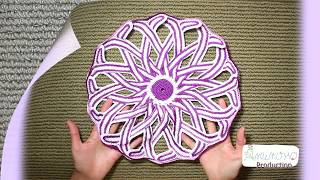 Мандала #3 СИРЕНЕВАЯ - Free style mandala # 3 crochet