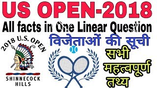 Winners List of US Open 2018// Sports Current Affairs 2018// Tenis Grand Slam 2018..✍️??