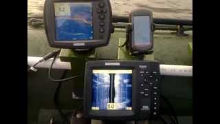 Сравнение эхолотов Humminbird 798ci HD SI и Garmin  Fishfinder 250c 2