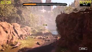 SLI Perfomance Far Cry Primal 1440p GTX 980 (x2)