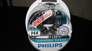 Тест галогеновых ламп Philips Extreme vision +130 vs Philips standart