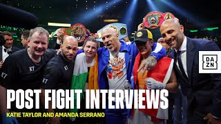 POST-FIGHT REACTIONS | Katie Taylor and Amanda Serrano