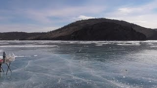 Рыбалка на Байкале, малое море, залив Мандархан  весна  2019