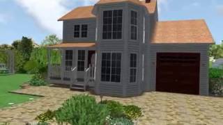 Проект участка загородного дома в Realtime Landscaping Architect.
