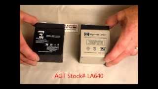 AGT LA640 6 Volt 4.5 AH Sealed Lead Acid Battery