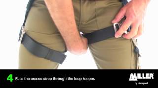 How to put on a harness? (Miller H-Design for construction and general industry)