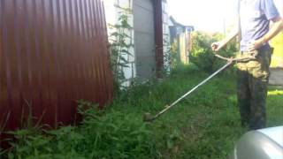 Самодельный триммер (электрокосилка) на аккумуляторах