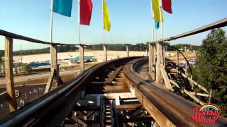 Holiday World's Raven wooden roller coaster POV (in HD)