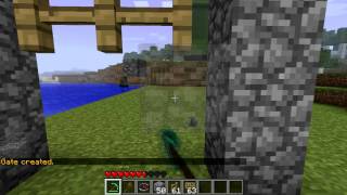Minecraft мод CraftBook Как сделать Ворота.
