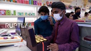 Gold plated Diwali sweets an exotic treat for Hindu festival of lights