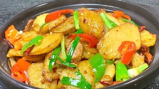 【小穎美食】以後想吃乾鍋土豆，你就像我這樣做，簡單又好吃，下酒又下飯