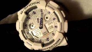 Настройка часов/стрелок Casio G-Shock GA-100 (GA-110) Set up