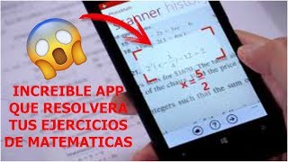 APLICACION QUE RESUELVE EJERCICIOS DE MATEMATICAS