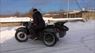 Дрифт на мотоцикле Урал Ural motorcycle drift