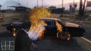 Flamethrower in GTA 5!!! | GTA 5 PC Mod Showcase