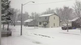 Snow Storm in Dryden, Ontario: April 2016