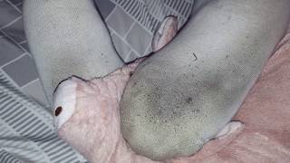 Dirty schoolgirl socks with pig
