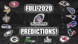 (BOTH CONFERENCE CHAMPS CORRECT) Full 2020 NFL Playoff Predictions! Who Wins SB LIV?