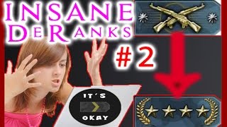 Best CS GO DeRank Reactions #2 (unbelievable deranks)