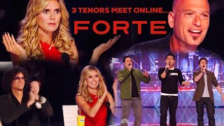 FORTE - Three Tenors meet online and shock the judges on Americas Got Talent! - Pie Jesu