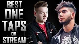 CS:GO - Best one taps on STREAM