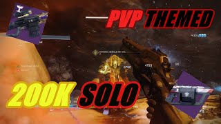 Solo 200K - PVP Themed Nightfall - Last Word + Sniping - Strange Terrain (Destiny2)