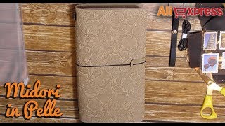 MIDORI IN PELLE DECORATA DA ALIEXPRESS | Traveler's notebook