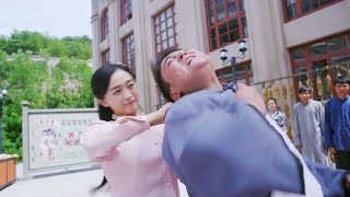 日本武士瞧不起中國功夫，還叫囂著要10招放倒功夫大師，卻不料被一個弱女子1打4！ ️ 抗日