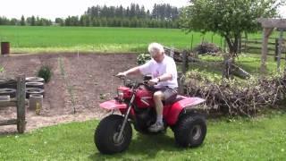 My Father Riding a Honda 250SX ATC