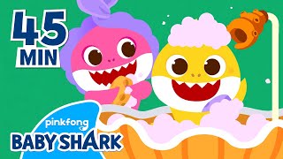 Let's Take a Bath with Baby Shark! | +Compilation | Habits and Songs for Kids 
