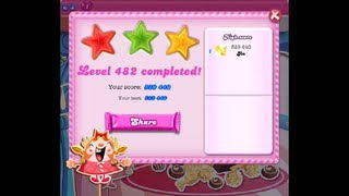 Candy Crush Saga Level 482 ★★★ NO BOOSTER