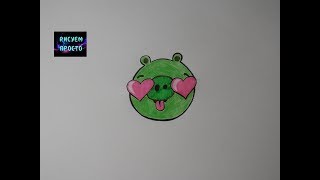 Как нарисовать ПЛОХУЮ СВИНКУ из мультика/295/How to draw BAD PIGGIE #simpledrawing
