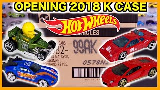 Unboxing Hot Wheels 2018 K Case 72 Car Assortment!