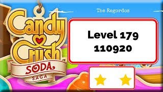 Candy Crush Soda Saga Level 179 110920 points No Boosters