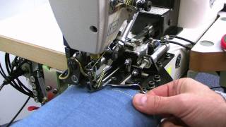 Global US models. Sewing machines for the jeans production industry