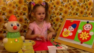 #Аппликация + #рисование  "Ванька-встанька"  #Application  + painting "Roly-Poly"