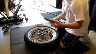 Motorcycle Tire Change