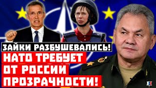 Шойгу страшно до озноба, западные зайки разбушевались! НАТО требует от России прозрачности!
