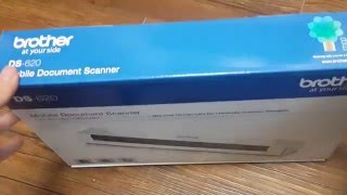 BROTHER DS-620 MOBILE SCANER UNBOXING