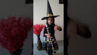 Witch makeup and dialogue for fancy dress