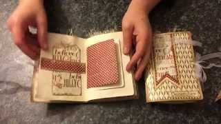 2 Vintage style Christmas junk journals 6x4