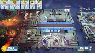 overcooked2 Campfire Cook Off Cracked Story 3-4 2 player Score 2084