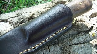 Building a sheath for a Jeff White knife.