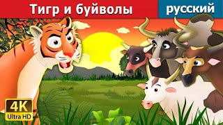 Тигр и буйволы | сказки на ночь | дюймовочка | русский сказки