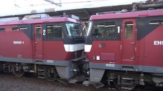 DE10　EH500　EF510、同形式重連単機　大宮駅通過