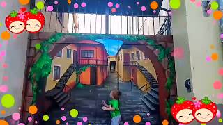 АРТ БЛОГЕР РИША/СМОТРИМ ГРАФФИТИ ОДЕССА КАРТИНА НА ВОРОТАХ/GRAFFITI IN ODESSA