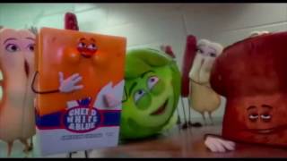 Sausage Party trailer but almost every bad word is replaced with bee