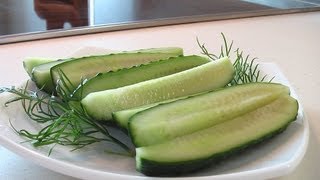 Малосольные огурцы быстрой засолки. Очень вкусно!