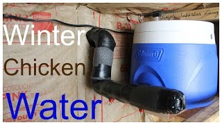 Winter Chicken Watering System - No cleaning, easy to fill, cheap, and efficient